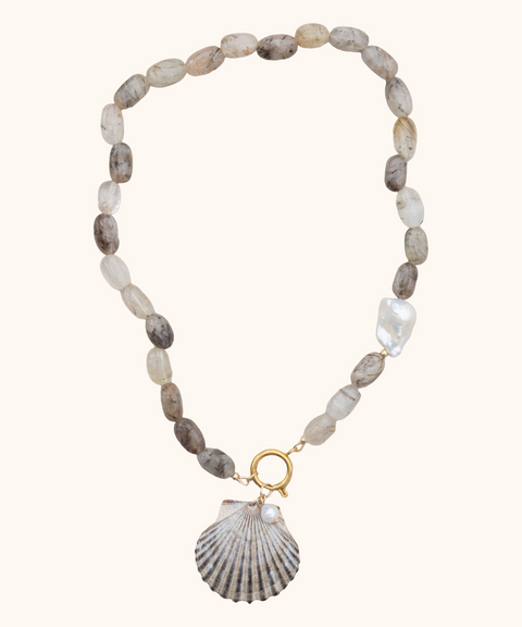 Quartz, Pearl & Sea Necklace 2